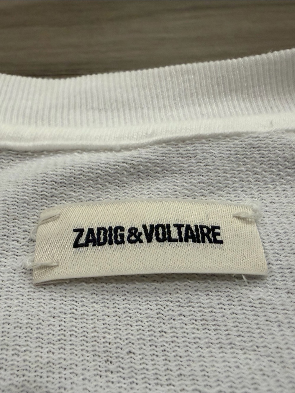 Zadig & Voltaire White Logo Graphic Top XS - Picture 2 of 6